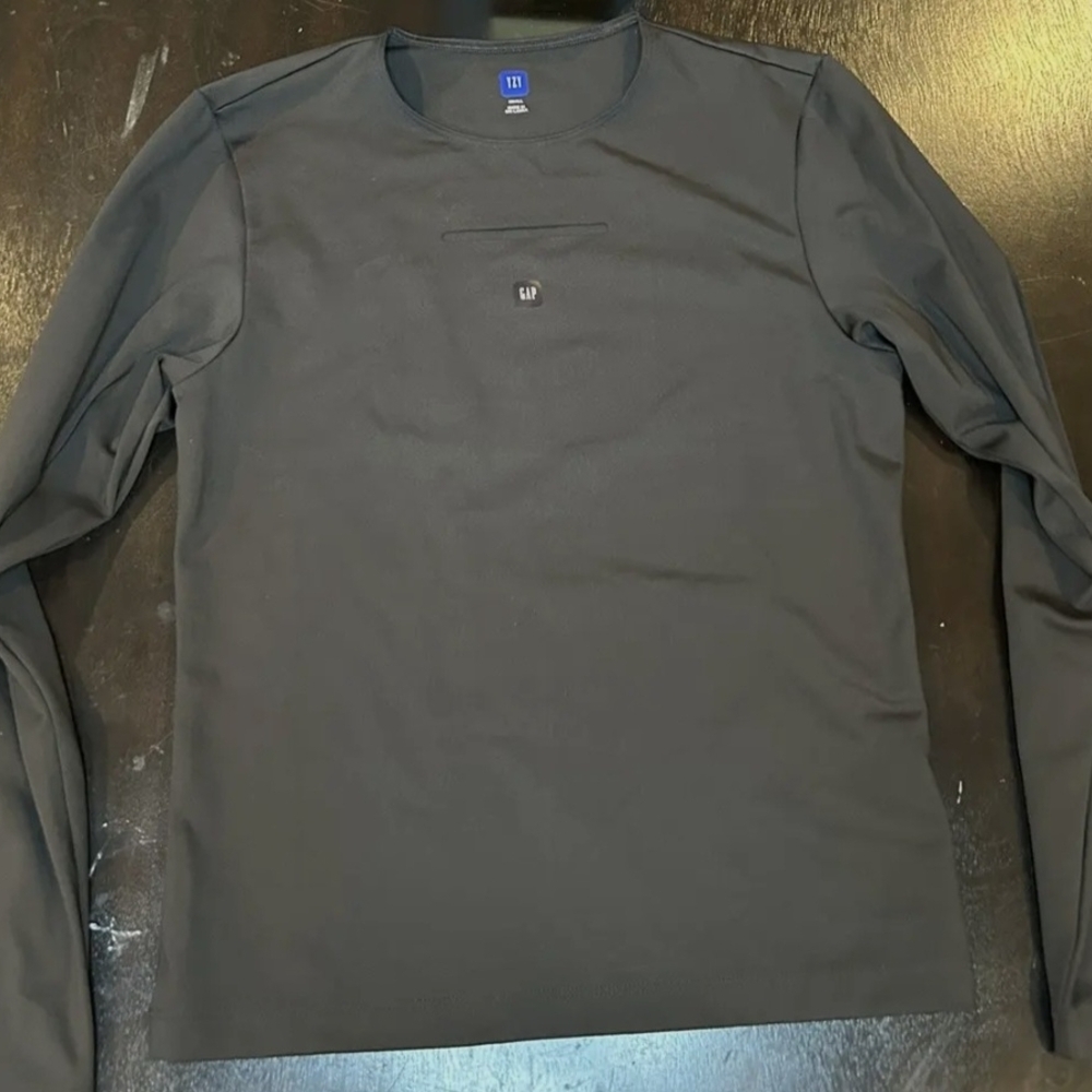 NEW GAP Balenciaga Men's Charcoal Long Sleeve Tee - XXL
